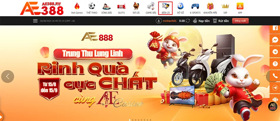 Các bước hướng dẫn chi tiết cách chơi bắn cá AE388 cho người mới bắt đầu