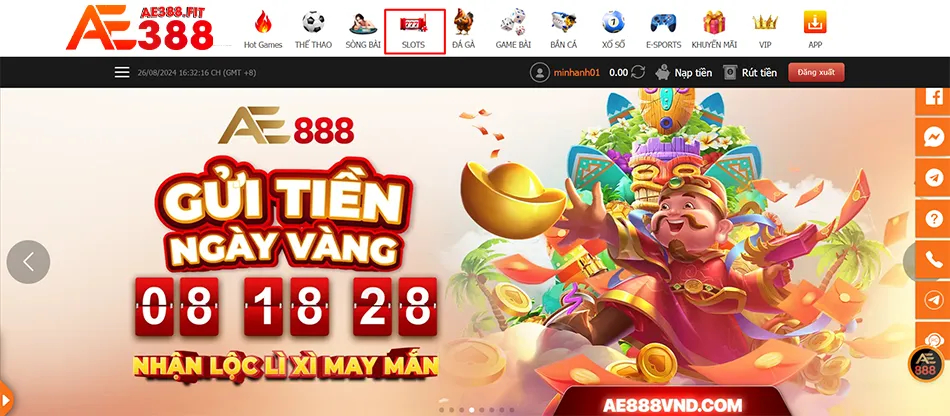 Tìm hiểu nổ hũ AE388 là gì? Cách chơi chi tiết và cơ hội thắng lớn