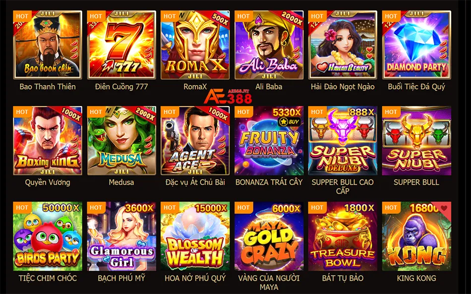 Nhà cái AE388 nơi hội tụ những game nổ hũ hấp dẫn nhất