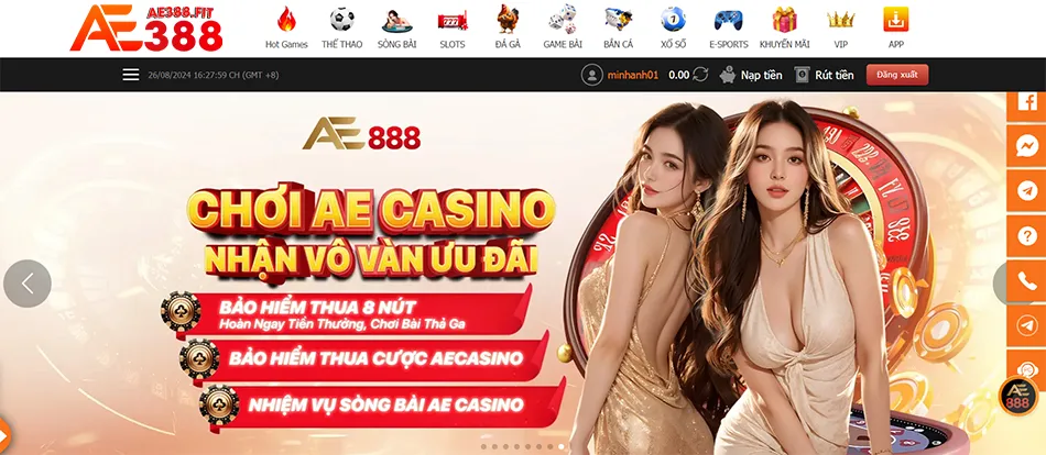 Nhà cái AE388 uy tín, minh bạch và luôn đặt người chơi lên hàng đầu